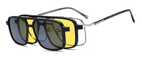 OCCHIALI DA VISTA CON CLIP UOMO METALLO