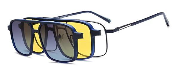 OCCHIALI DA VISTA CON CLIP UOMO METALLO