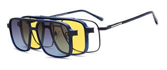 OCCHIALI DA VISTA CON CLIP UOMO METALLO