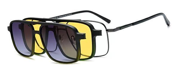 OCCHIALI DA VISTA CON CLIP UOMO METALLO