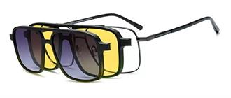 OCCHIALI DA VISTA CON CLIP UOMO METALLO