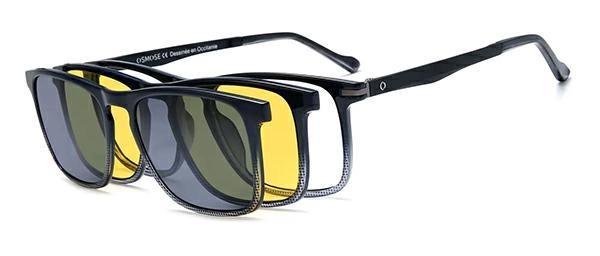 OCCHIALI DA VISTA CON CLIP UOMO PLASTICA