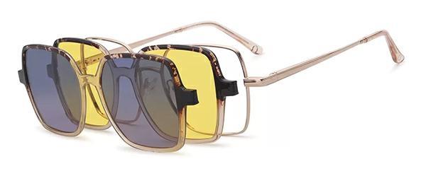 OCCHIALI DA VISTA CON CLIP DONNA METALLO