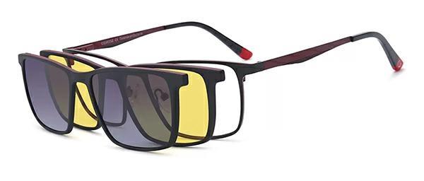 OCCHIALI DA VISTA CON CLIP UOMO METALLO