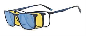 OCCHIALI DA VISTA CON CLIP UOMO METALLO