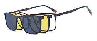 OCCHIALI DA VISTA CON CLIP UOMO METALLO