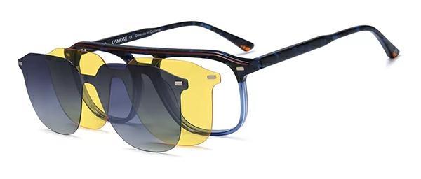 OCCHIALI DA VISTA CON CLIP UOMO PLASTICA