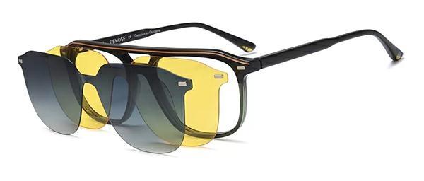 OCCHIALI DA VISTA CON CLIP UOMO PLASTICA