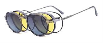 OCCHIALI DA VISTA CON CLIP UNISEX METALLO