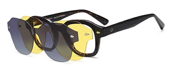 OCCHIALI DA VISTA CON CLIP UNISEX PLASTICA