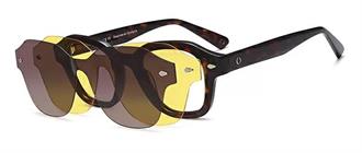 OCCHIALI DA VISTA CON CLIP UNISEX PLASTICA