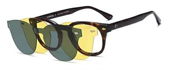 OCCHIALI DA VISTA CON CLIP UNISEX PLASTICA