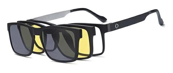 OCCHIALI DA VISTA CON CLIP UOMO PLASTICA