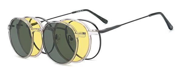 OCCHIALI DA VISTA CON CLIP UNISEX METALLO