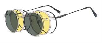 OCCHIALI DA VISTA CON CLIP UNISEX METALLO