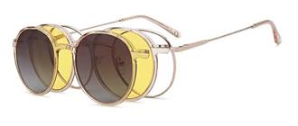 OCCHIALI DA VISTA CON CLIP UNISEX METALLO