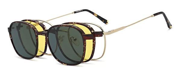 OCCHIALI DA VISTA CON CLIP UNISEX METALLO