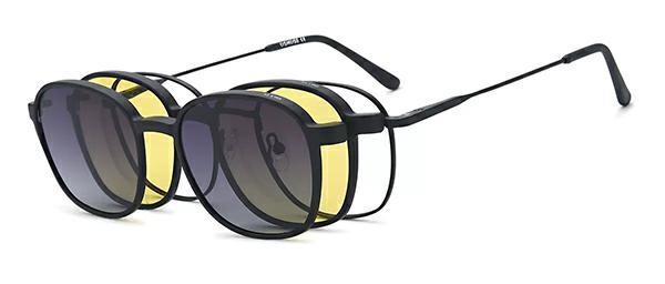 OCCHIALI DA VISTA CON CLIP UNISEX METALLO