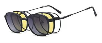 OCCHIALI DA VISTA CON CLIP UNISEX METALLO