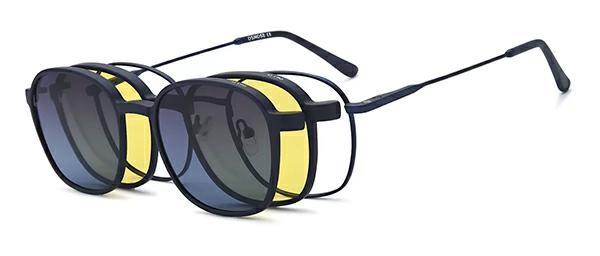 OCCHIALI DA VISTA CON CLIP UNISEX METALLO