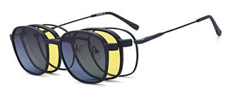 OCCHIALI DA VISTA CON CLIP UNISEX METALLO