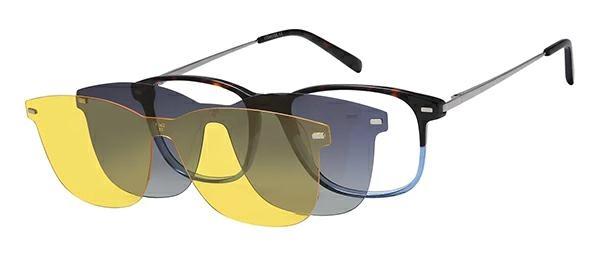 OCCHIALI DA VISTA CON CLIP UOMO PLASTICA