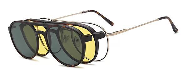 OCCHIALI DA VISTA CON CLIP UNISEX METALLO