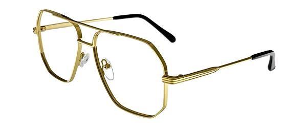 OCCHIALI DA VISTA MADE IN ITALY GOLD UOMO METALLO