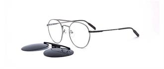 OCCHIALI DA VISTA CON CLIP UNISEX METALLO
