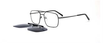 OCCHIALI DA VISTA CON CLIP UOMO METALLO