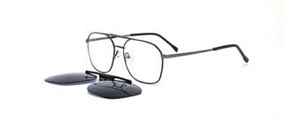 OCCHIALI DA VISTA CON CLIP UOMO METALLO