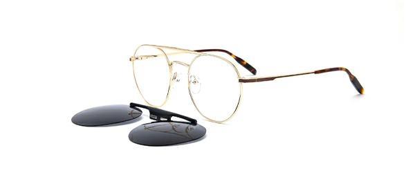 OCCHIALI DA VISTA CON CLIP UNISEX METALLO