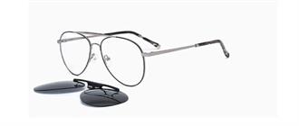 OCCHIALI DA VISTA CON CLIP UNISEX METALLO