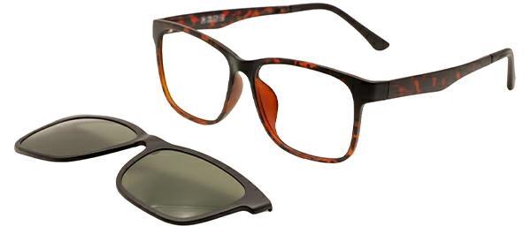 OCCHIALI DA VISTA CON CLIP UOMO PLASTICA