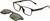 OCCHIALI DA VISTA CON CLIP UNISEX PLASTICA